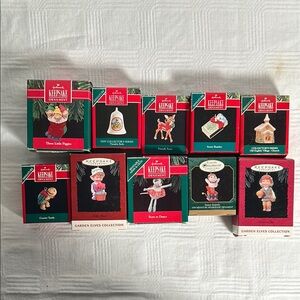 Hallmark Keepsake 10 Piece Ornament Collection